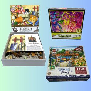 PUZZLE Bundle 300, 500, 550 Pieces - NEW